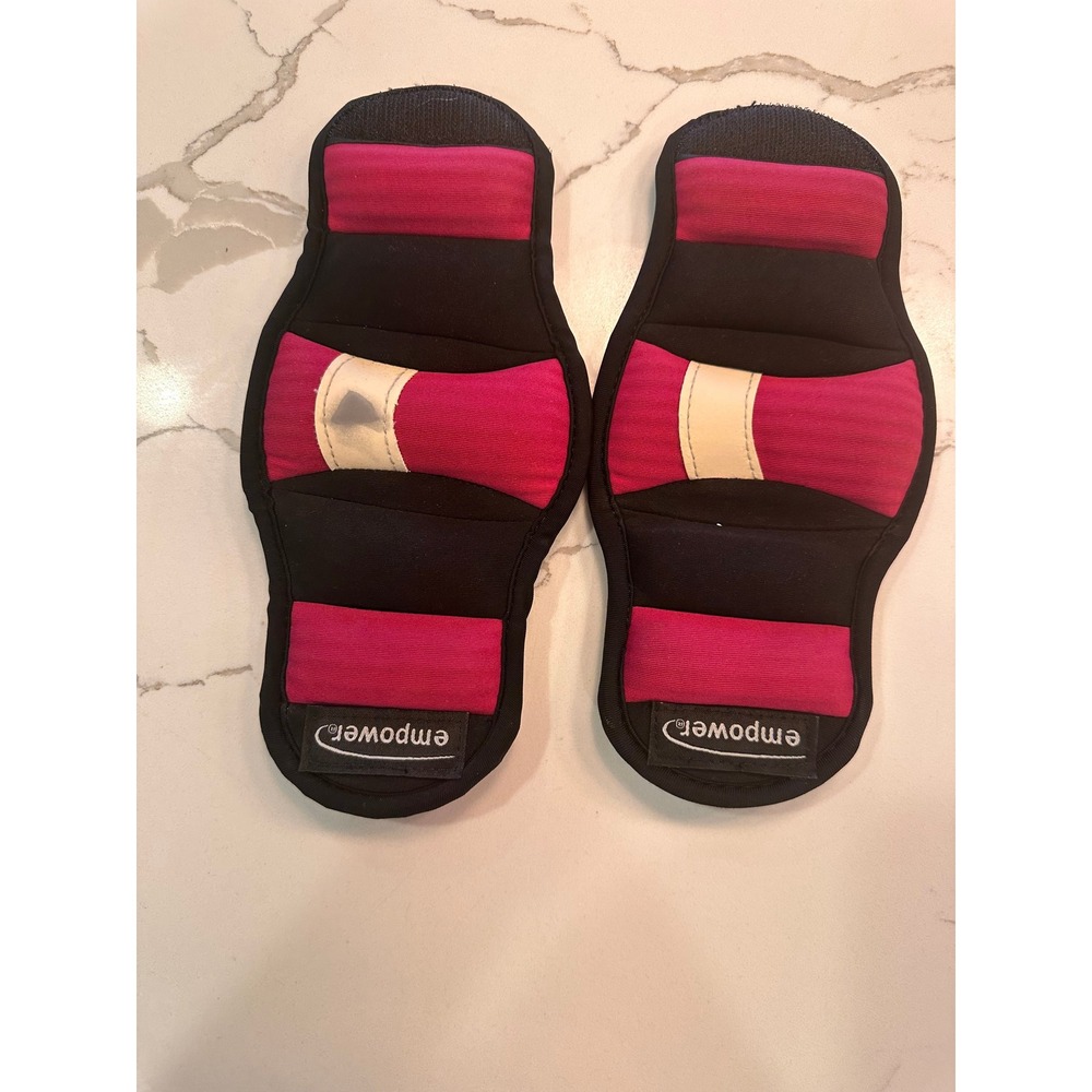 Empower 1lb Wrist Weights Set of 2 Pink Black Adjustable Walking Cardio Toning